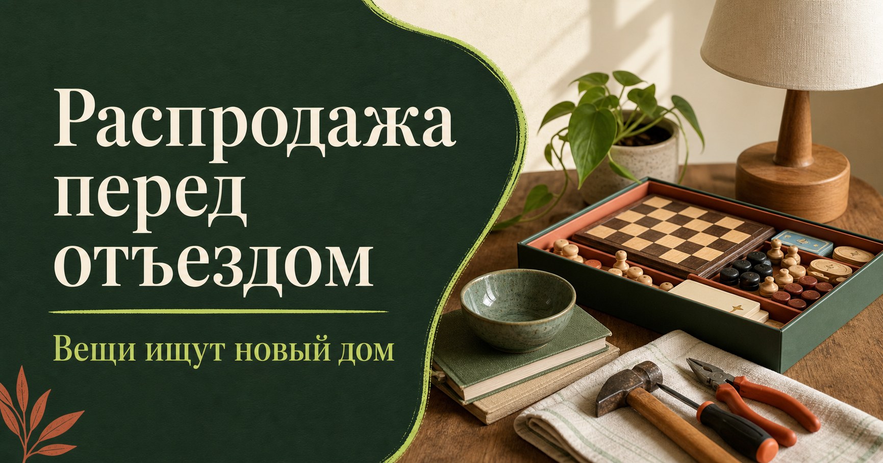 Распродажа перед отъездом — вещи ищут новый дом